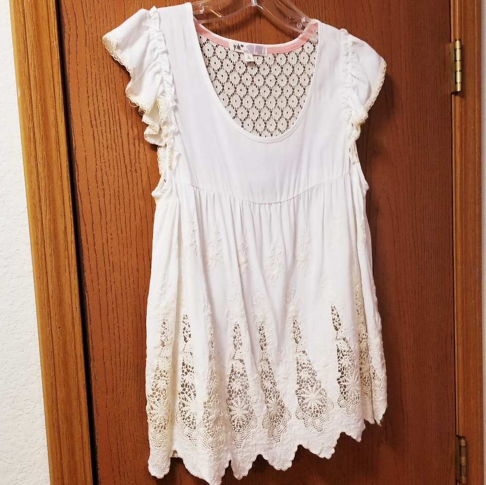 Crochet baby doll top